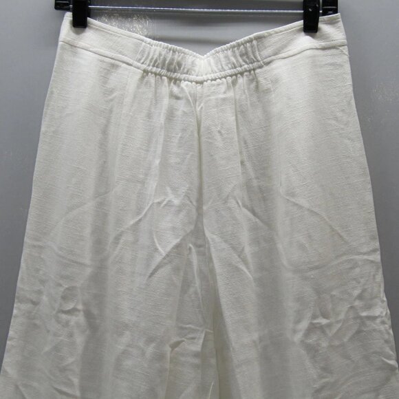 NEW THE NOLI SHOP Women’s Seychelles Relaxed Linen Pants White Size M - Picture 4 of 9